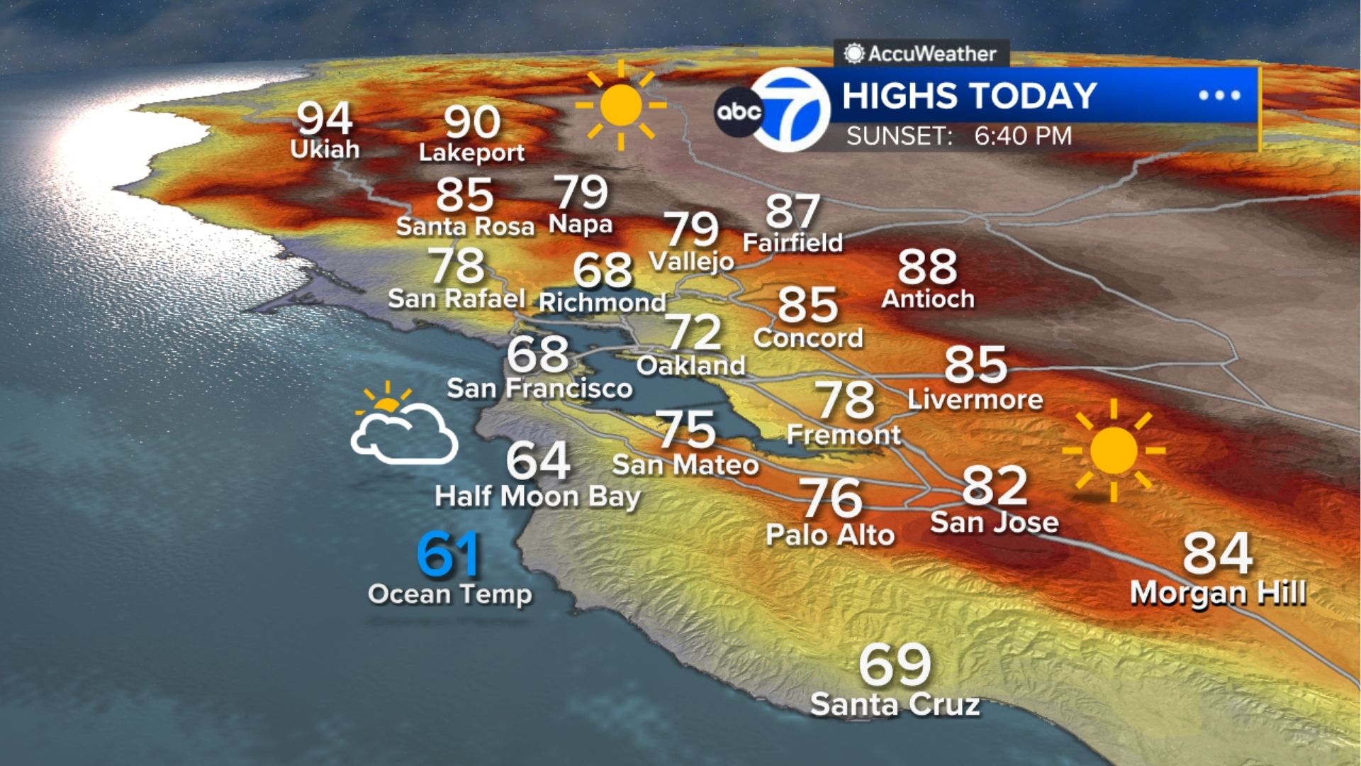 AccuWeather Forecast: Relief from heat is here with fog along the coast
       — ABC 7 Bay Area, Sonoma Community news