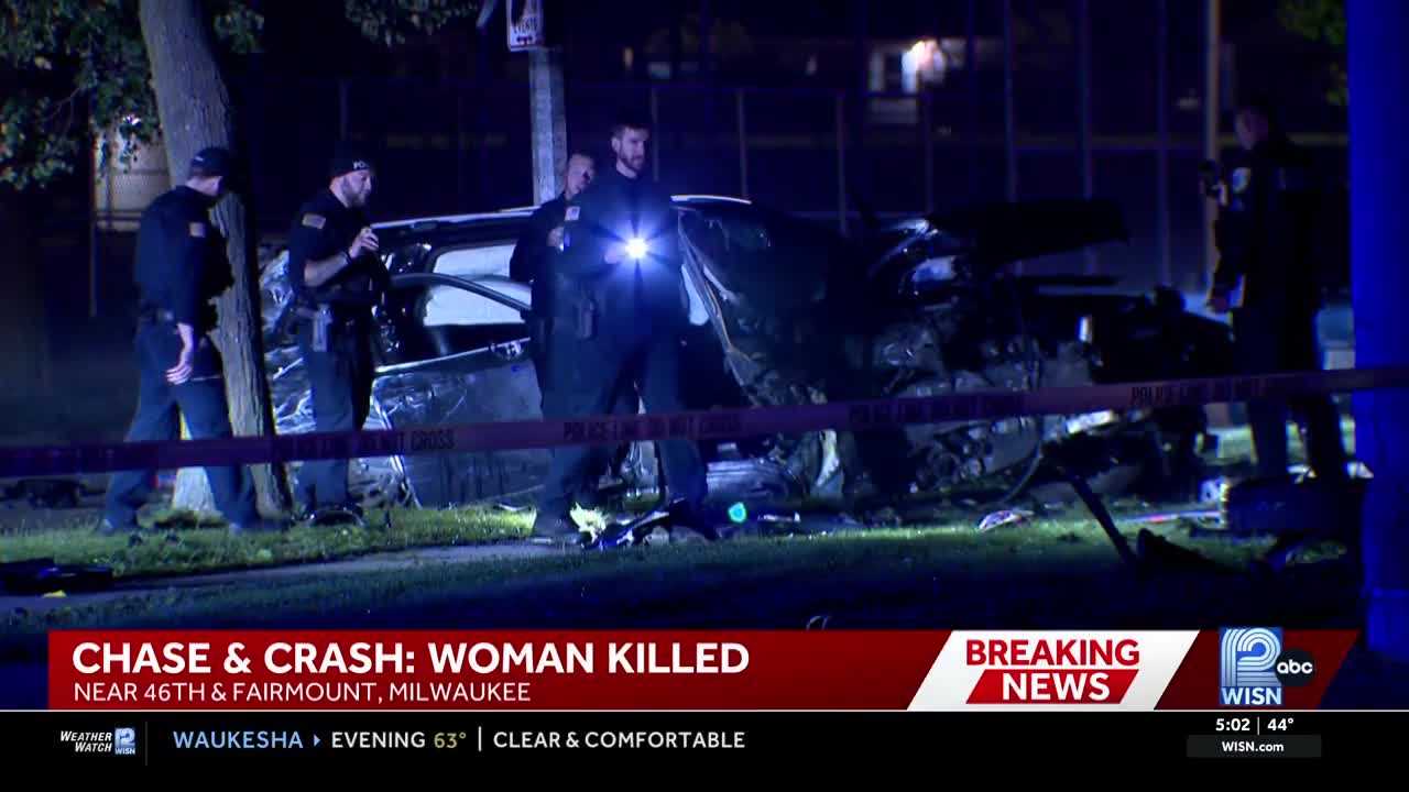 Woman killed after police chase from Germantown ends in Milwaukee crash — WISN 12 Milwaukee, Sonoma Community news