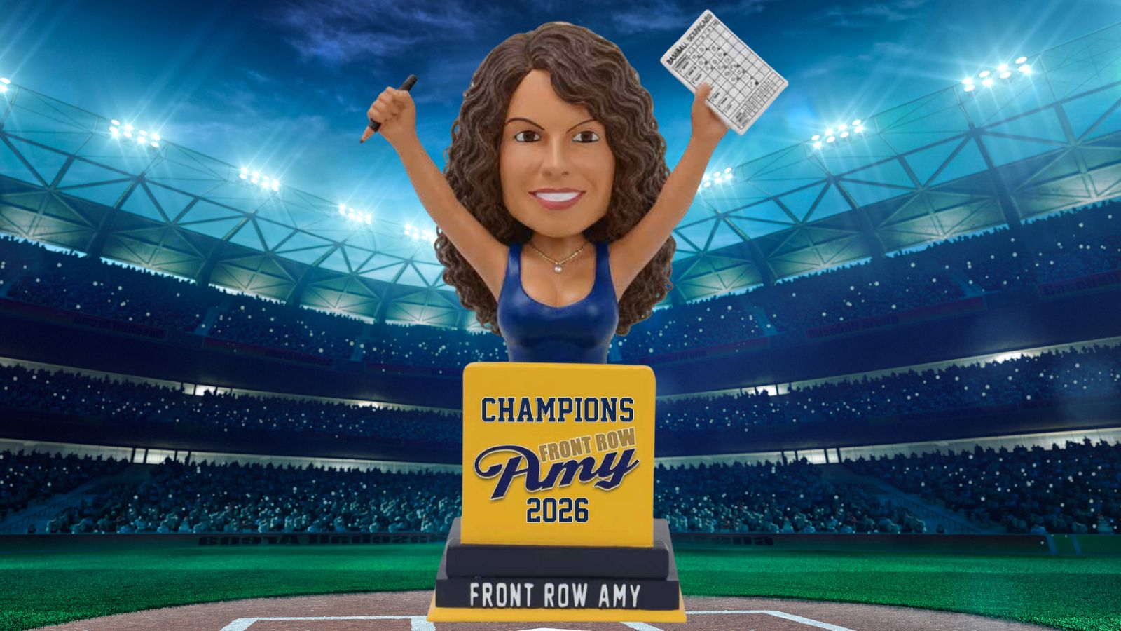 Front Row Amy gets bobblehead celebrating Brewers' World Series win — Sonoma Sports news